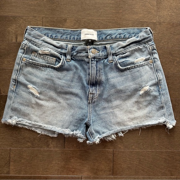 Current/Elliott Pants - Current/Elliot Boyfriend Distressed Raw Hem 2 Year Destroy Size 28